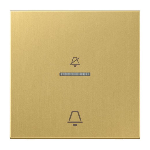 Jung Hotelwippe, Außenstelle, Symbole Nicht stören und Klingel, Serie LS, Messing classic MECUKO5DC