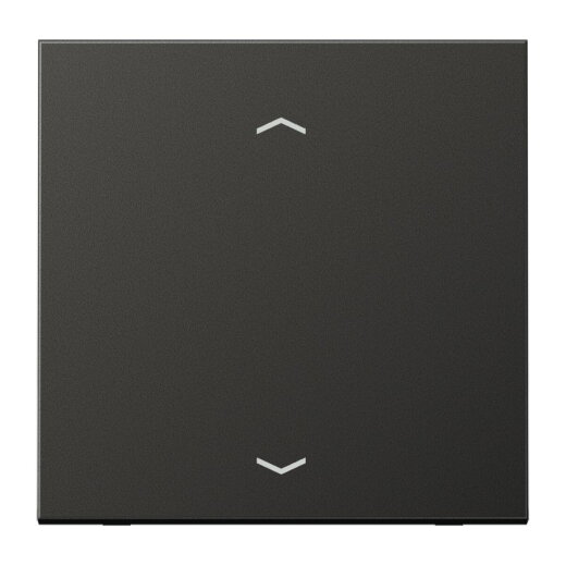 Jung LB-Management Taster 1fach, mit Pfeilsymbolen, Aluminium lackiert, Serie LS, anthrazit (lackiertes Aluminium) AL1700PAN