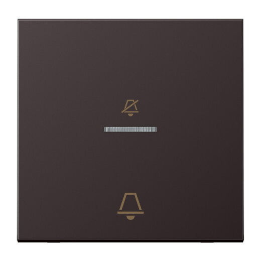 Jung Hotelwippe, Außenstelle, Symbole Nicht stören und Klingel, Serie LS, dark (lackiertes Aluminium) ALCUKO5DD