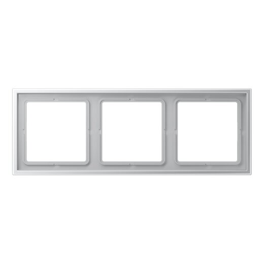 Jung Rahmen 3fach, Thermoplast lackiert, LS ZERO, Aluminium LSZAL983BF
