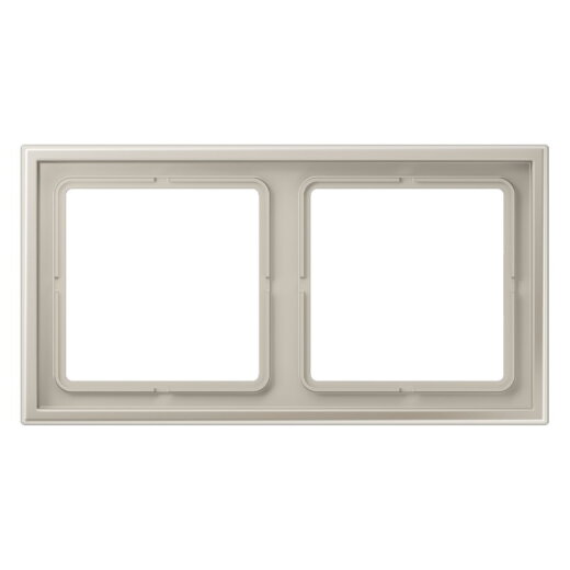 Jung Rahmen 2fach, Thermoplast lackiert, LS ZERO, Edelstahl LSZES982BF