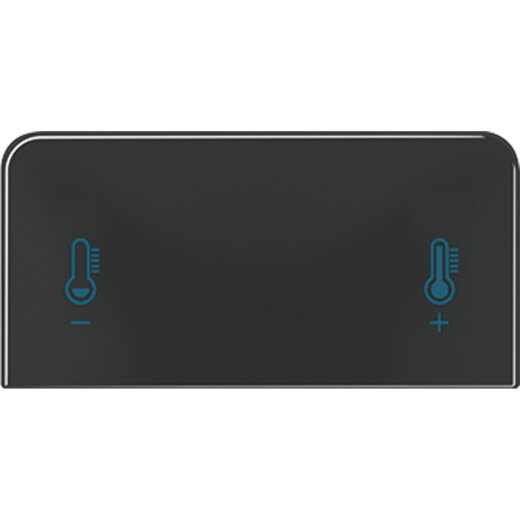 Jung Taste mit Temperatursymbol, Temperatursymbol, Serie CD, schwarz CD409T