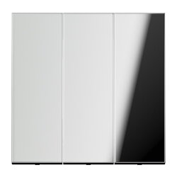 Jung Wippe 3fach, Metall verchromt, Serie LS, glanzchrom...