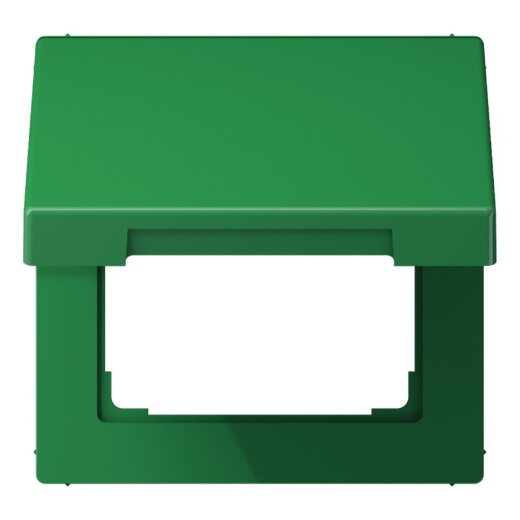 Jung Klappdeckel mit Rückstellfeder, Thermoplast, Serie LS, grün (für SV) LS990BFKLGN