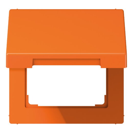 Jung Klappdeckel mit Rückstellfeder, Thermoplast, Serie LS, orange (für ZSV) LS990BFKLO
