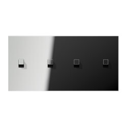 Jung Abdeckung mit Kipphebel, Kubus, 2fach, 2 x 2...