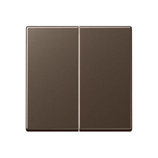 Jung LB-Management Taster 2fach, Duroplast lackiert, Serie A, mokka A1702MO