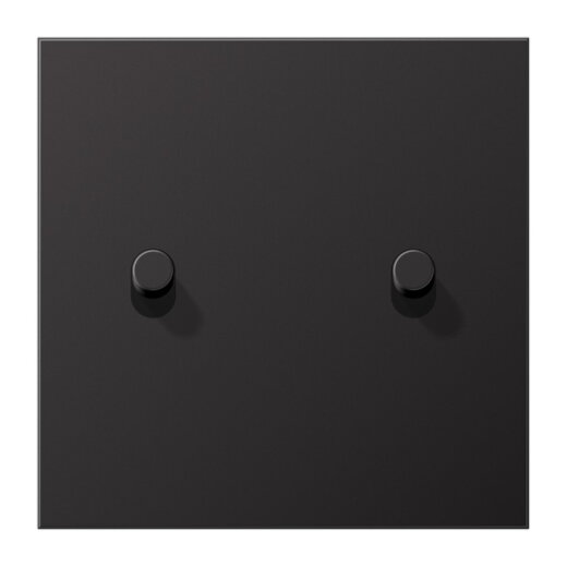 Jung Abdeckung mit Kipphebel, Zylinder, 1fach, 2 Kipphebel, Serie LS 1912, dark (lackiertes Aluminium) AL12-5DR01