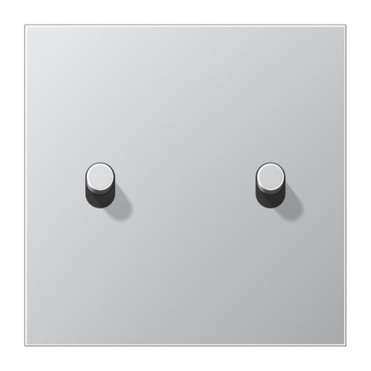 Jung Abdeckung mit Kipphebel, Zylinder, 1fach, 2 Kipphebel, Serie LS 1912, Aluminium AL12-5R0