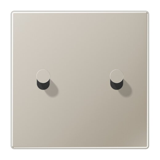 Jung Abdeckung mit Kipphebel, Kegel, 1fach, 2 Kipphebel, Serie LS 1912, Edelstahl ES12-5K1