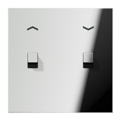 Jung Abdeckung mit Kipphebel, Kubus, 1fach, 2 Kipphebel,...