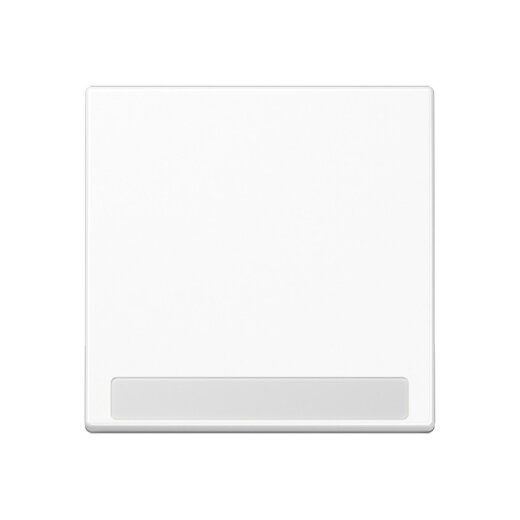 Jung Wippe 1fach, mit Schriftfeld, Thermoplast, Serie A, alpinweiß A590BFNAWW