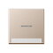 Jung Wippe 1fach mit Lichtleiter, mit Schriftfeld, Thermoplast lackiert, Serie A, champagner A590BFNAKO5CH