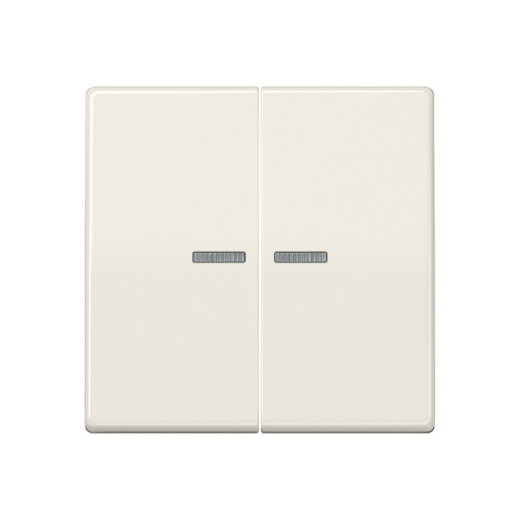 Jung Wippe mit Lichtleiter für Taster 2fach, Duroplast, Serie AS, weiß AS102KO5