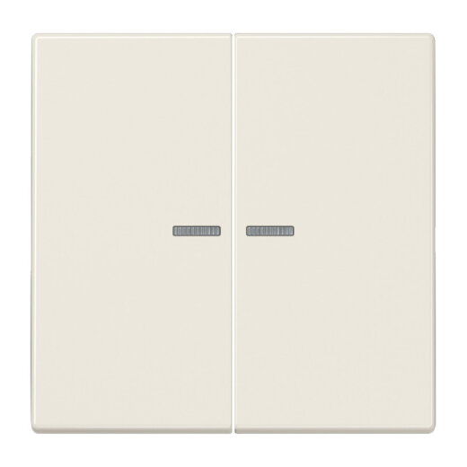 Jung Wippe mit Lichtleiter für Taster 2fach, Duroplast, Serie LS, weiß LS102KO5