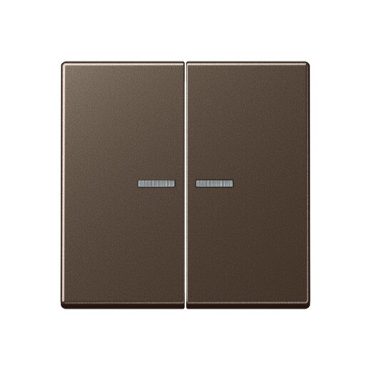 Jung Wippe mit Lichtleiter für Taster 2fach, Serie A, mokka A102KO5MO