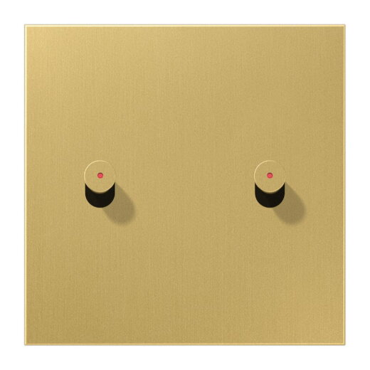 Jung Abdeckung mit Kipphebel mit Kalotte, Kegel, 1fach, 2 Kipphebel, Serie LS 1912, Messing classic ME12-5KOCK25