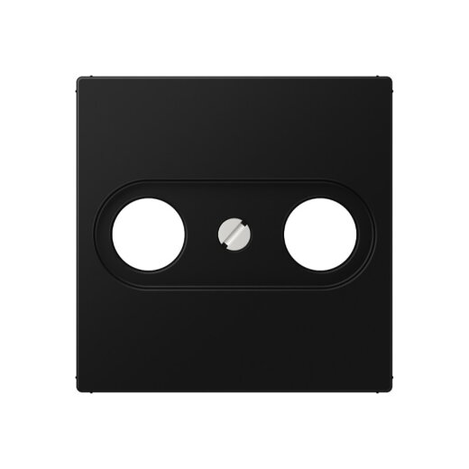 Jung Abdeckung für Antennendosen, Thermoplast lackiert, Serie A, graphitschwarz matt A561BFPLTVSWM