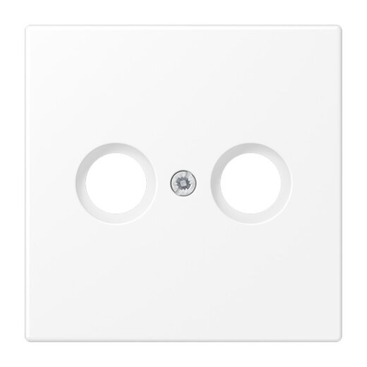 Jung Abdeckung für Antennendosen, Thermoplast lackiert, Serie LS, schneeweiß matt LS990TVWWM