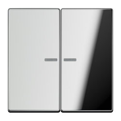 Jung Wippe mit Lichtleiter für Taster 2fach, Metall...