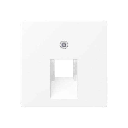 Jung Abdeckung für IAE/UAE-Anschlussdosen 1 x 8-polig, Thermoplast lackiert, Serie A, schneeweiß matt A569-1BFPLUAWWM