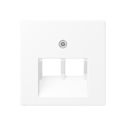 Jung Abdeckung für IAE/UAE-Anschlussdosen 2 x 8-polig, Thermoplast lackiert, Serie A, schneeweiß matt A569-2BFPLUAWWM