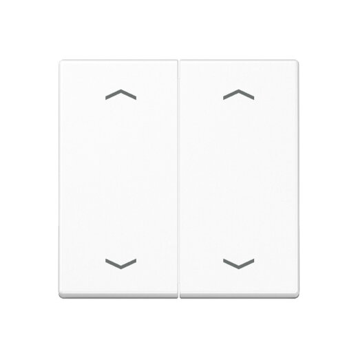 Jung Wippe, mit Pfeilsymbolen für Taster 2fach, Thermoplast, Serie A, alpinweiß A102PBFWW