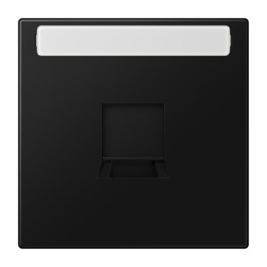 Jung Abdeckung (gerastet) für Modular-Jack-Steckbuchsen 1fach, lackiert, Serie LS, graph LS1969-1NAWESWM