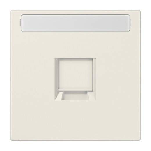 Jung Abdeckung (gerastet) für Modular-Jack-Steckbuchsen 1fach, Serie LS, weiß LS1969-15NAWE