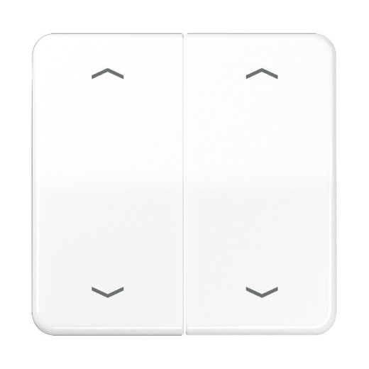Jung Wippe, mit Pfeilsymbolen für KNX Taster, Duroplast, Serie CD, alpinweiß CD102PWW