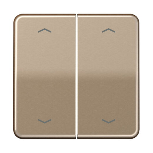 Jung Wippe, mit Pfeilsymbolen für KNX Taster, Serie CD, gold-bronze CD102PGB