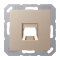 Jung Abdeckung (gerastet) für Modular-Jack-Steckbuchsen 1fach, lackiert, Serie A, champagner A1569-15WECH