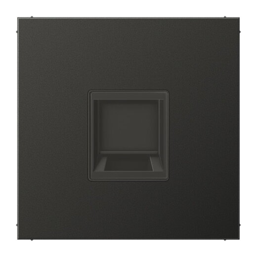 Jung Abdeckung (gerastet) für Modular-Jack-Steckbuchsen 1fach, EMT, AMP, MTRJ, Aluminium lackiert, Serie LS, anthrazit AL1969-15WEAN