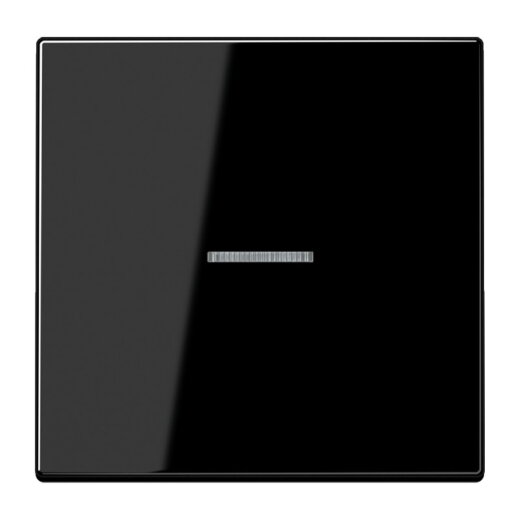 Jung Wippe mit Lichtleiter für Taster 1fach, Duroplast, Serie LS, schwarz LS101KO5SW
