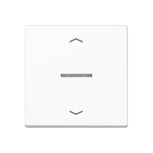 Jung Wippe mit Lichtleiter, mit Pfeilsymbolen für Taster 1fach, Thermoplast, Serie A, alpinweiß A101KO5PBFWW