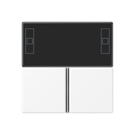 Jung Tastensatz 3fach, F40 Raumcontroller, Serie A, schneeweiß matt A4093TSAWWM