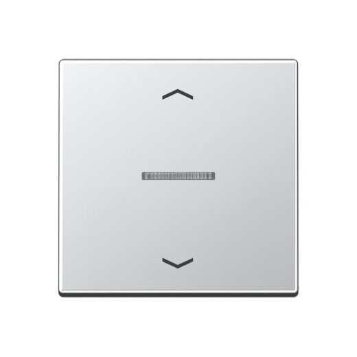 Jung Wippe mit Lichtleiter, mit Pfeilsymbolen für Taster 1fach, Serie A, aluminium A101KO5PAL