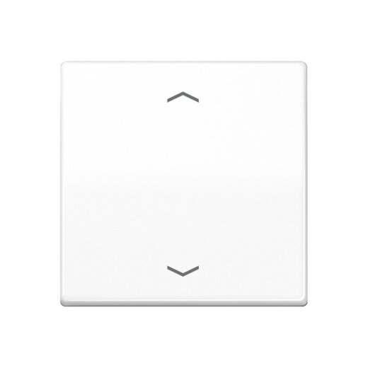 Jung Wippe, mit Pfeilsymbolen für Taster 1fach, Duroplast, Serie AS, alpinweiß AS101PWW