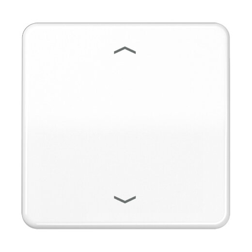 Jung Wippe, mit Pfeilsymbolen für Taster 1fach, Duroplast, Serie CD, alpinweiß CD101PWW