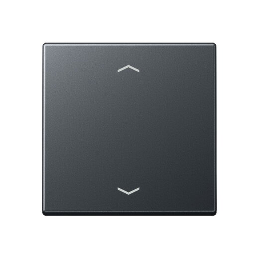 Jung Wippe, mit Pfeilsymbolen für Taster 1fach, Thermoplast lackiert, Serie A, anthrazit matt A101PBFANM