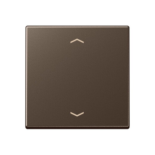 Jung Wippe, mit Pfeilsymbolen für Taster 1fach, Serie A, mokka A101PMO