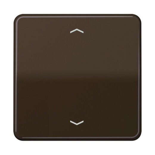 Jung Wippe, mit Pfeilsymbolen für Taster 1fach, Duroplast, Serie CD, braun CD101PBR