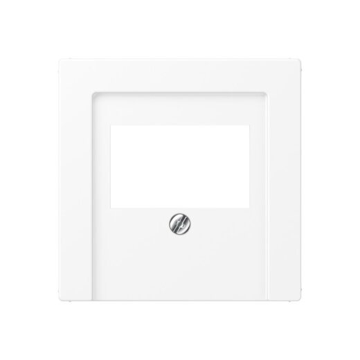 Jung Abdeckung für TAE-Anschlussdosen, Thermoplast lackiert, Serie A, schneeweiß matt A569BFPLTWWM