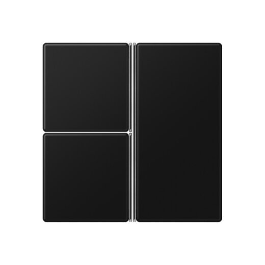 Jung Tastensatz 3fach, F40, Serie A, graphitschwarz matt A403TSASWM