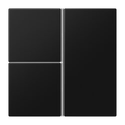 Jung Tastensatz 3fach, F40, Serie LS, graphitschwarz matt...