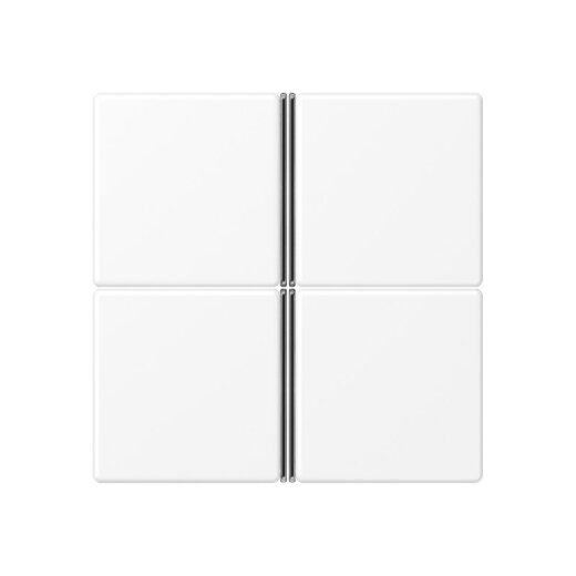 Jung Tastensatz 4fach, F40, Serie A, schneeweiß matt A404TSAWWM