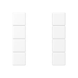 Jung Tastensatz 4fach, F50, Serie A, schneeweiß...