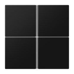 Jung Tastensatz 4fach, F40, Serie LS, graphitschwarz matt...
