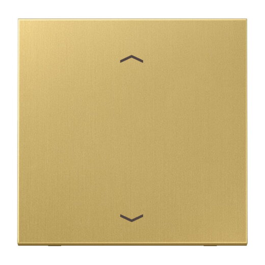 Jung Wippe, mit Pfeilsymbolen für Taster 1fach, Messing, Serie LS, Messing classic ME101PC