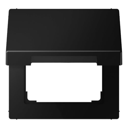 Jung Klappdeckel mit Rückstellfeder, Thermoplast lackiert, Serie LS, graphitschwarz matt LS990BFKLSWM